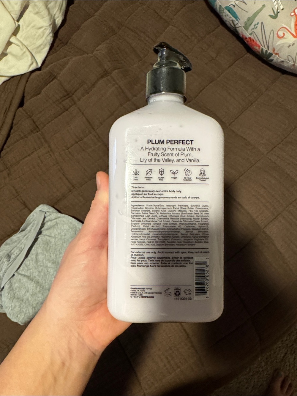 NWT Hempz Vanilla Pump Body Moisturizer - Picture 3 of 3